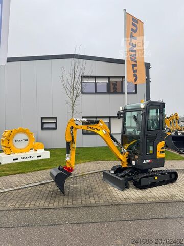 Mini excavator SHANTUI 1,8t SE18SR Kubota Yanmar bobcat Sany