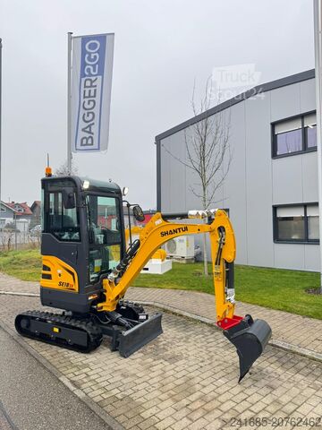 Mini excavator SHANTUI 1,8t SE18SR Kubota Yanmar bobcat Sany