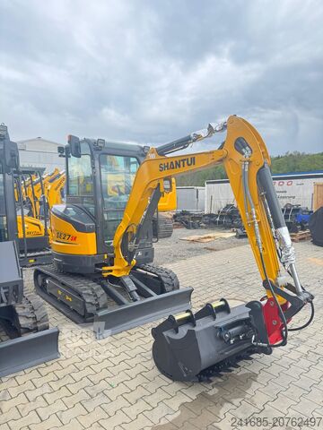 Mini excavator SHANTUI 2,7t SE27 Yanmar Kubota JCB bobcat sany