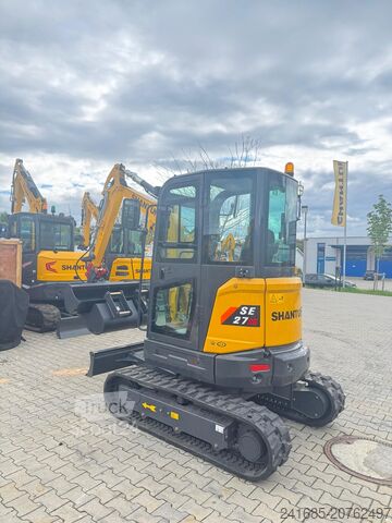 Mini excavator SHANTUI 2,7t SE27 Yanmar Kubota JCB bobcat sany
