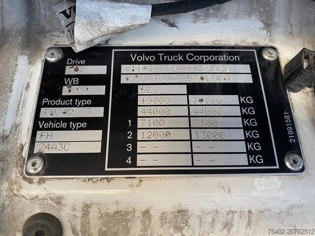 Standard-SZM Volvo FH 13.420 Globetrotter / ADR + PTO / Stand Airco