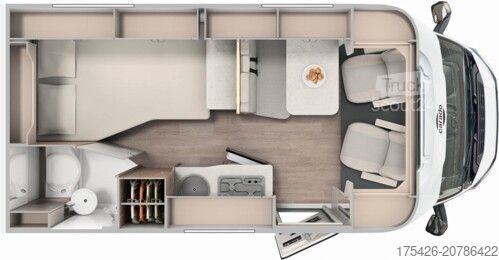 Ημιενσωματωμένο αυτοκινούμενο τροχόσπιτο CARADO T 135 *pro+ Paket*Fahrradträger*