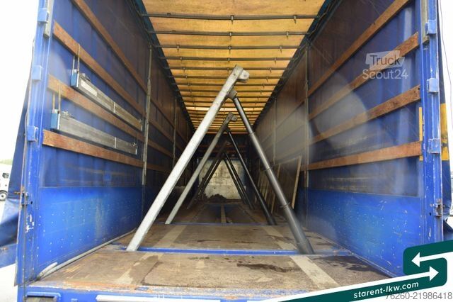 Atvira puspriekabė su tentu FLIEGL Hangler Megatrailer Schräglader Coil Bordwand