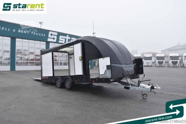 Prikolica za prevoz automobila BRIAN JAMES TRAILERS Race Sport, Seilwinde, Zusatzrampen, Solarpanele