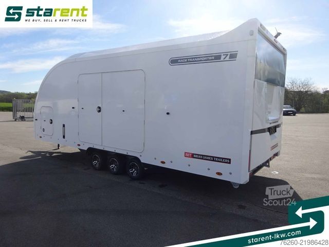 Prikolica za prevoz automobila BRIAN JAMES TRAILERS Race Transporter 7, extra Hoch, Seilwinde