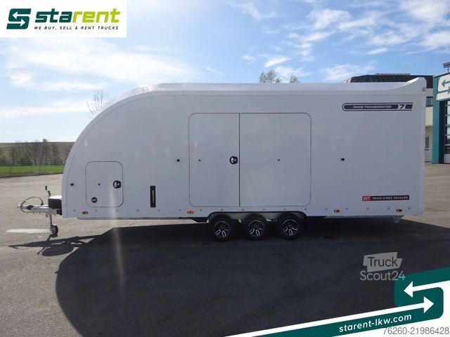 Prikolica za prevoz automobila BRIAN JAMES TRAILERS Race Transporter 7, extra Hoch, Seilwinde