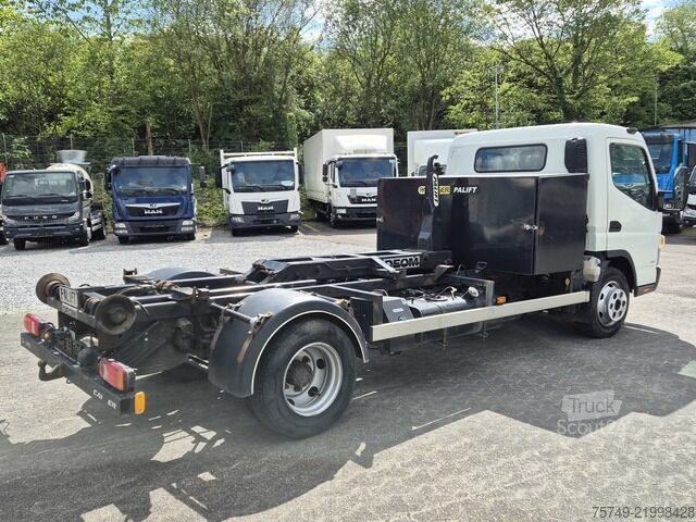 Telehoist konteyner taşıyıcı kamyon Fuso Canter 7c18 Abrollkipper Palfinger