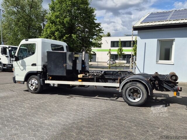Telehoist konteyner taşıyıcı kamyon Fuso Canter 7c18 Abrollkipper Palfinger