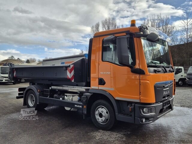 Camion benne à bras amovible man TGL 12.250 BL NEU City Abrollkipper PowerMatic
