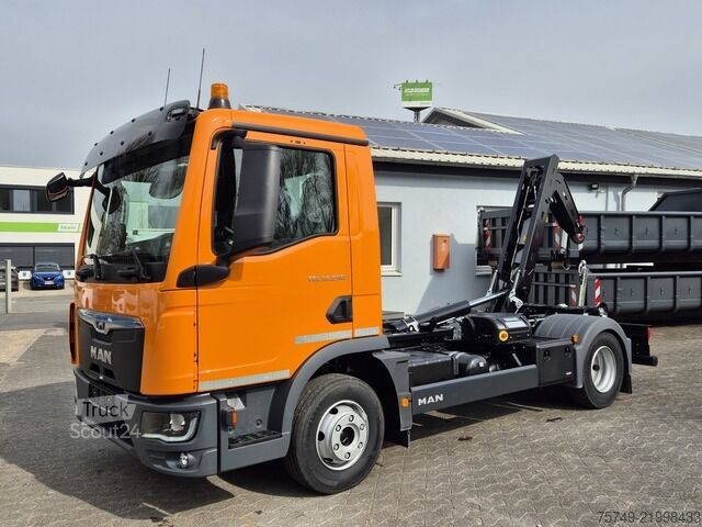 Camion benne à bras amovible man TGL 12.250 BL NEU City Abrollkipper PowerMatic