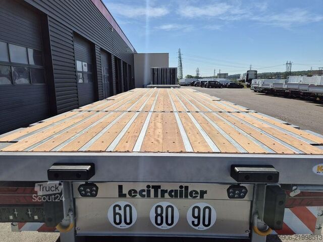 Tasoperävaunulliset puoliperävaunut Lecitrailer PLATEAU TWISTLOCKS EXTENSIBLE