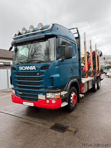 Transportador de madeira Scania G480 *6x4*Blatt *Holz*Manual*Palfinger M12Z91*
