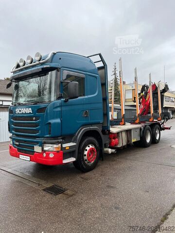 Transportador de madeira Scania G480 *6x4*Blatt *Holz*Manual*Palfinger M12Z91*