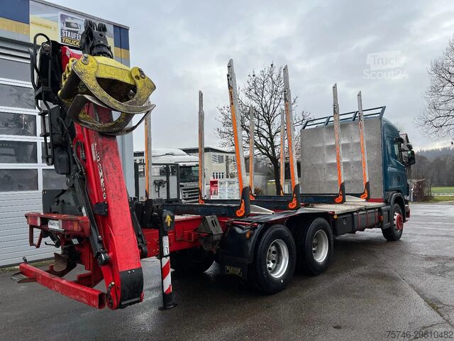 Transportador de madeira Scania G480 *6x4*Blatt *Holz*Manual*Palfinger M12Z91*