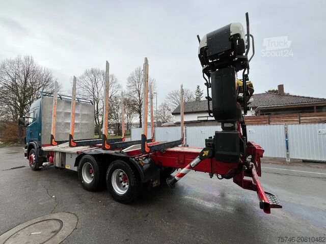 Transportador de madeira Scania G480 *6x4*Blatt *Holz*Manual*Palfinger M12Z91*