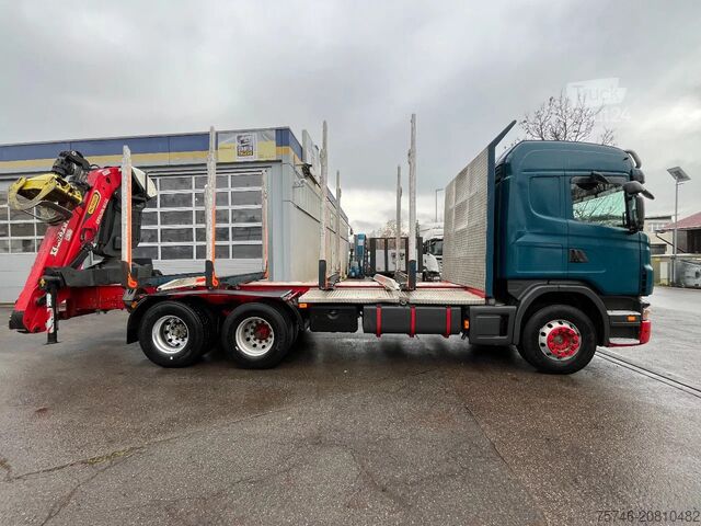 Transportador de madeira Scania G480 *6x4*Blatt *Holz*Manual*Palfinger M12Z91*