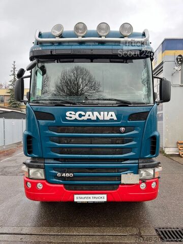 Transportador de madeira Scania G480 *6x4*Blatt *Holz*Manual*Palfinger M12Z91*