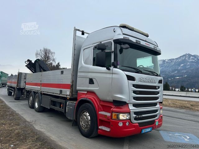 Lastbilmonteret kran SCANIA R 410 LB6X2°4HNB ACHTUNG OHNE KRAN + ANHÄNGER