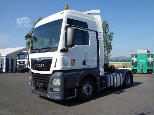Tractora standard MAN TGX 18.460 4X2 BLS SZM Weiß Schubboden Hydraulik