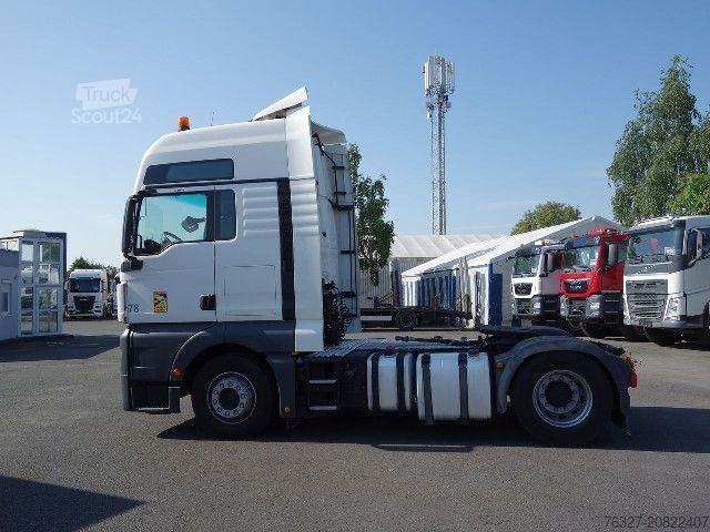 Tractora standard MAN TGX 18.460 4X2 BLS SZM Weiß Schubboden Hydraulik