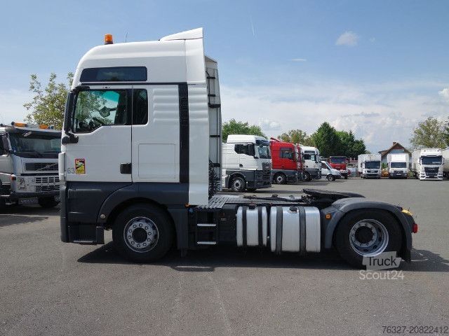 Tractora standard MAN TGX 18.460 4X2 BLS SZM Weiß Schubboden Hydraulik