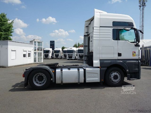 Tractora standard MAN TGX 18.460 4X2 BLS SZM Weiß Schubboden Hydraulik