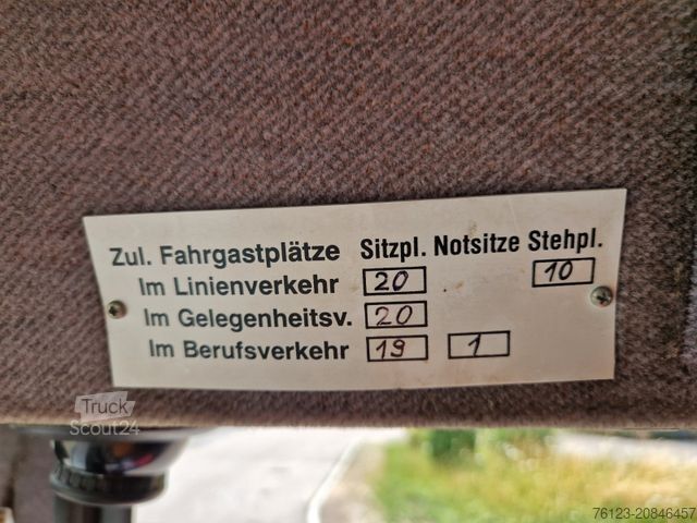 Minibusz MERCEDES-BENZ Ernst Auwärter Teamstar Vario 814 H Kennzeichen