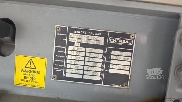 Semirremolque frigorífico Chereau CSD3