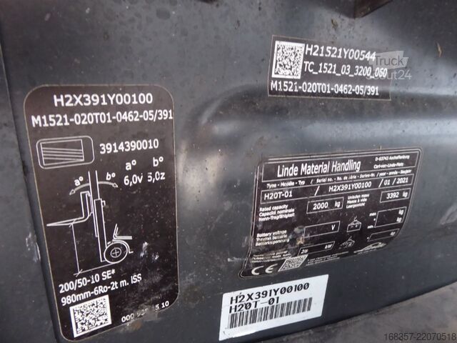 Ön yükleyici forklift Linde H20T-01