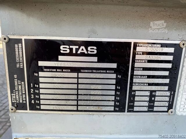 Kipper Stas SA339K  / Tipper ALU / 58 M3 / Mercedes + Disc ...