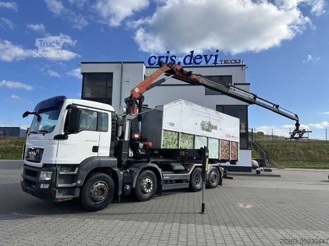 Hákový nosič kontejnerů  Glas Kran Mulde / Palfinger PK 16502 / Funk