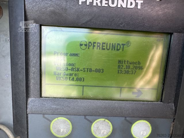 Hákový nosič kontejnerů  Glas Kran Mulde / Palfinger PK 16502 / Funk