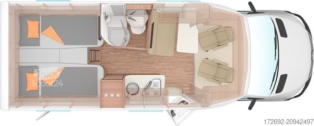 Autorulotă semi-integrată WEINSBERG CaraCompact 640 MEG EDITION [PEPPER]