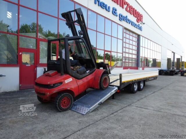 Low loader trailer Möslein TTT 11-6,2 BR Orange  Tandemtieflader mit breiten RampenNeufahrzeug