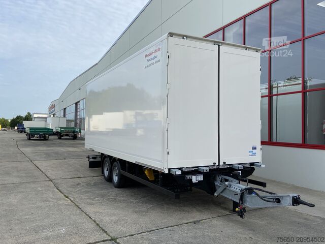 Box trailer Möslein TKO 105 D 7m weiß  Tandem- Koffer, Durchladbar, -- Neufahrzeug --