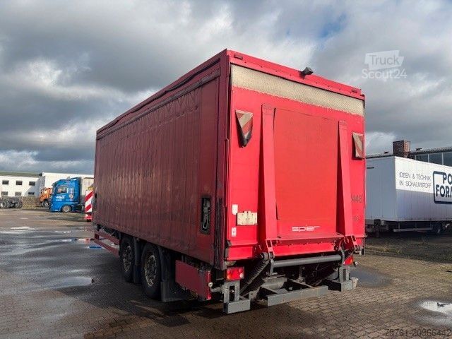 Nyitott pótkocsi ponyvával SPIER ZGL 290 Hochgekuppelt