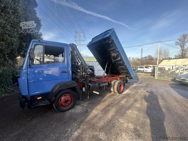 Kiepwagen Mercedes-Benz 814 Kipper mit Hiab Kran 045 ,6 Zylinder