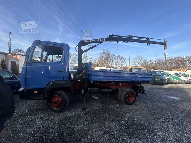 Kiepwagen Mercedes-Benz 814 Kipper mit Hiab Kran 045 ,6 Zylinder