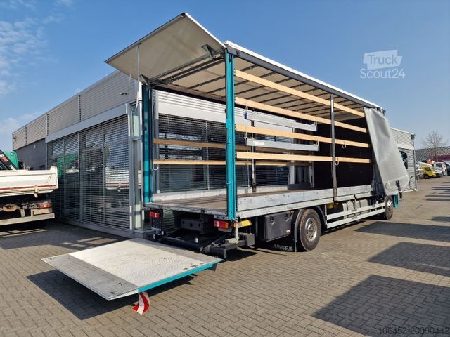 Flaklastbil med kapell IVECO Eurogargo 150-25 LL Pritsche/1,5 LDW/Fernvekehr