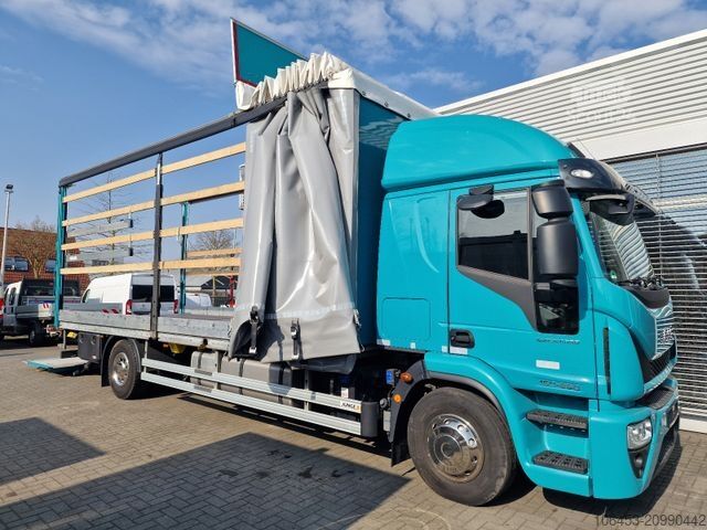 Flaklastbil med kapell IVECO Eurogargo 150-25 LL Pritsche/1,5 LDW/Fernvekehr