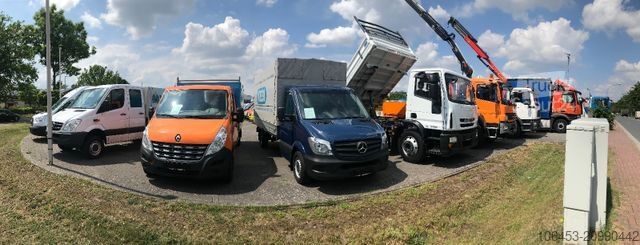Flaklastbil med kapell IVECO Eurogargo 150-25 LL Pritsche/1,5 LDW/Fernvekehr