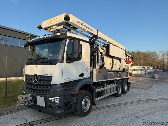 Camion-citerne à vide MERCEDES-BENZ AROCS 2548 L 6x4 / KROLL Wasserrückgewinner WRS1
