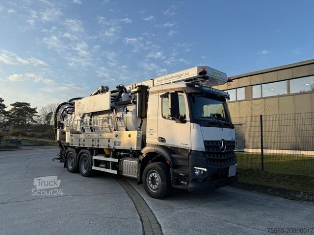 Camion-citerne à vide MERCEDES-BENZ AROCS 2548 L 6x4 / KROLL Wasserrückgewinner WRS1