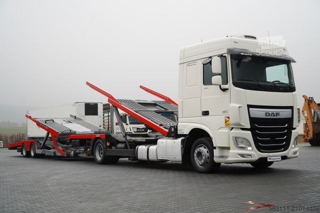 Autodraagtruck DAF XF 480 / LORA / LOHR / 16,5 M / 4 DOSTAWCZAKI /
