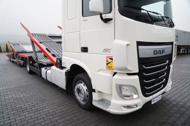 Autodraagtruck DAF XF 480 / LORA / LOHR / 16,5 M / 4 DOSTAWCZAKI /