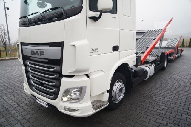 Autodraagtruck DAF XF 480 / LORA / LOHR / 16,5 M / 4 DOSTAWCZAKI /