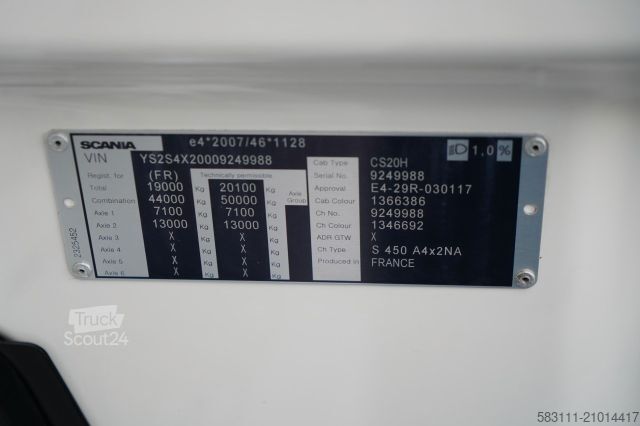 Standardní tahač SCANIA S 500 / HYDRAULIKA / RETARDER / I-PARK COOL / AL