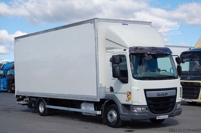 Camion jumbo DAF LF 210 / KONTENER - 7 M / SOLÓWKA / WINDA DHOLLA