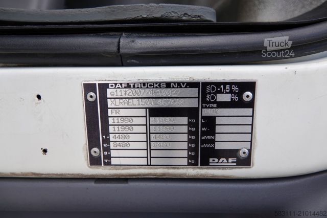 Camion jumbo DAF LF 210 / KONTENER - 7 M / SOLÓWKA / WINDA DHOLLA