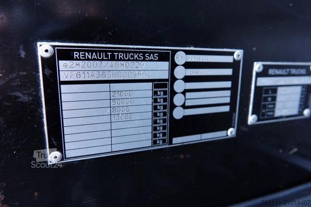 Standaard trekker RENAULT T 480 / 13L / 2017 ROK